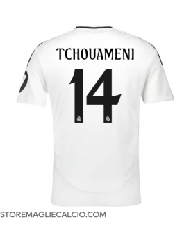 Real Madrid Aurelien Tchouameni #14 Maglia Gara Casa Repliche 2024-25